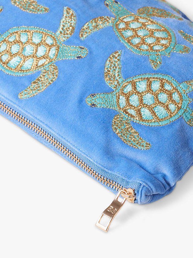 Elizabeth Scarlett Turtle Everyday Pouch Bag, Blue