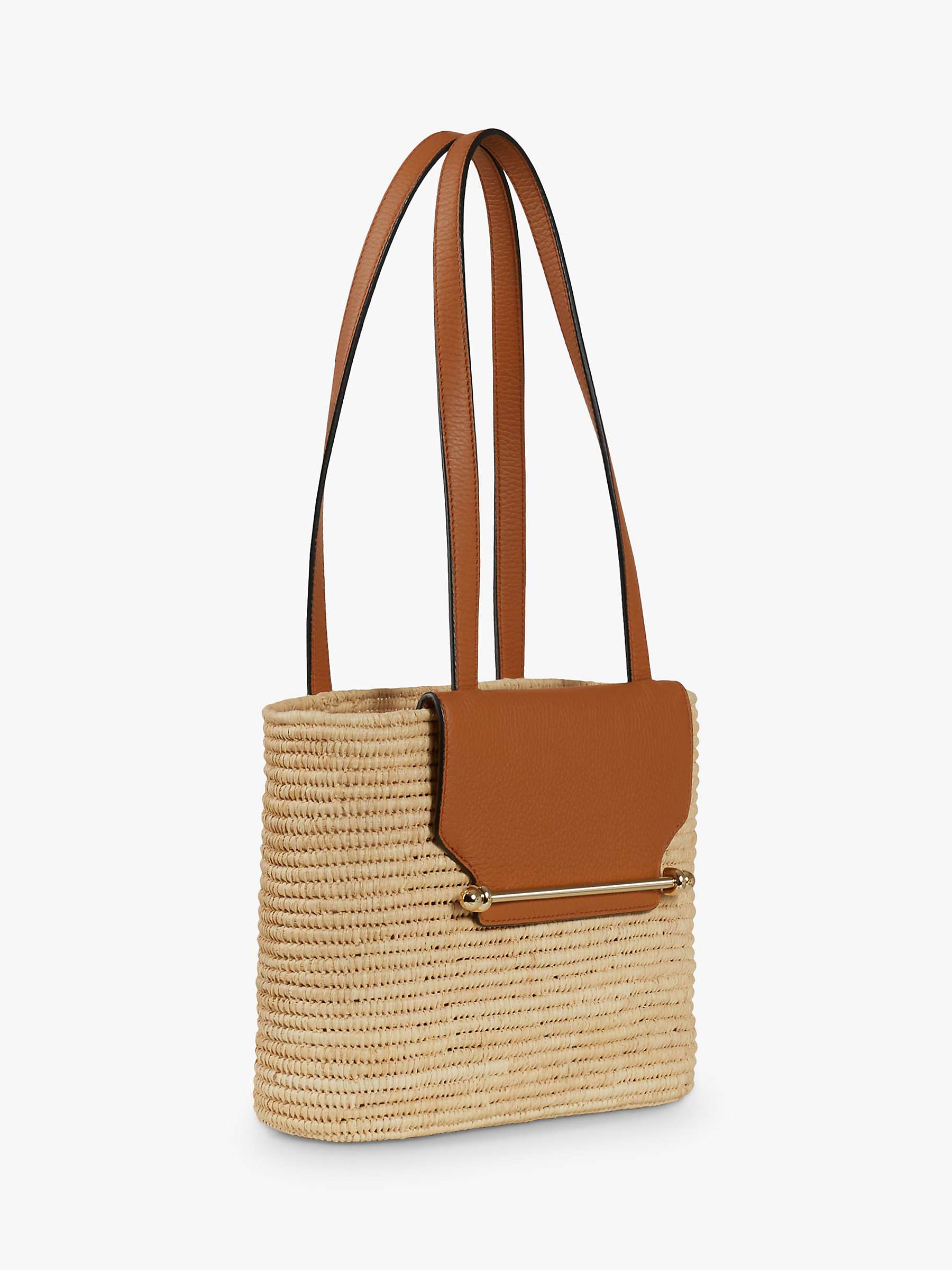 Buy Strathberry The Strathberry Basket Bag, Natural/Tan Online at johnlewis.com