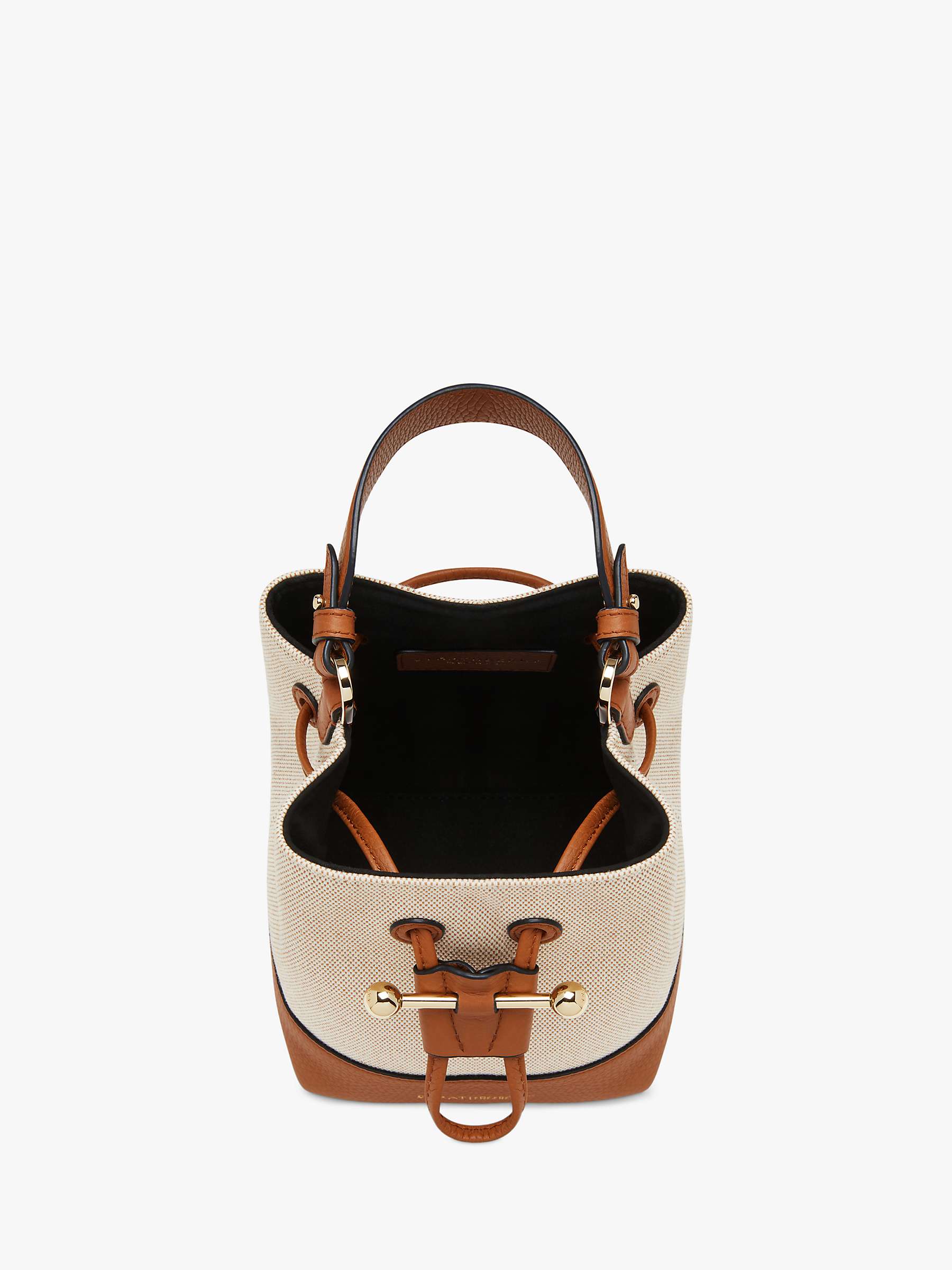 Buy Strathberry Lana Osette Bucket Bag, Ecru/Tan Online at johnlewis.com