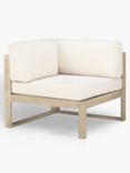 John Lewis St Ives Garden Corner Chair Section with Cushions, FSC-Certified (Eucalyptus Wood), Natural