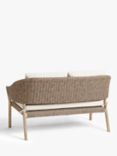 John Lewis Burford 2-Seater Woven Garden Sofa, FSC-Certified (Acacia Wood), Natural