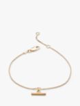 Rachel Jackson London Mini T-Bar Bracelet, Gold