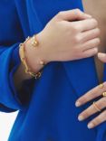 Rachel Jackson London Statement Stellar Hardware Chain Bracelet, Gold