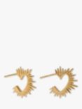 Rachel Jackson London Electric Love Statement Heart Hoop Earrings, Gold