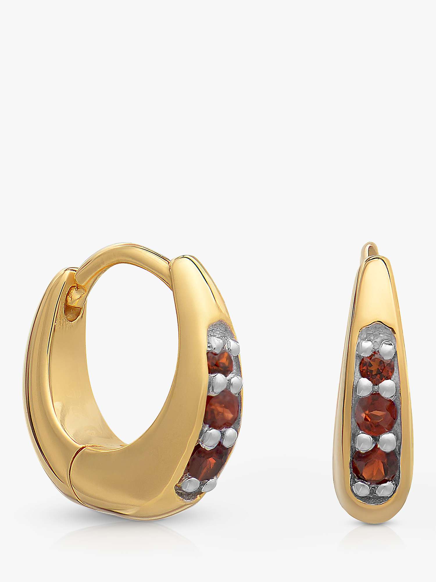 Buy Rachel Jackson London Birthstone Huggie Hoop Earrings, Gold Online at johnlewis.com