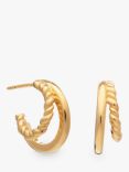 Rachel Jackson London Illusion Huggie Hoop Earrings, Gold