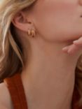Rachel Jackson London Illusion Huggie Hoop Earrings, Gold