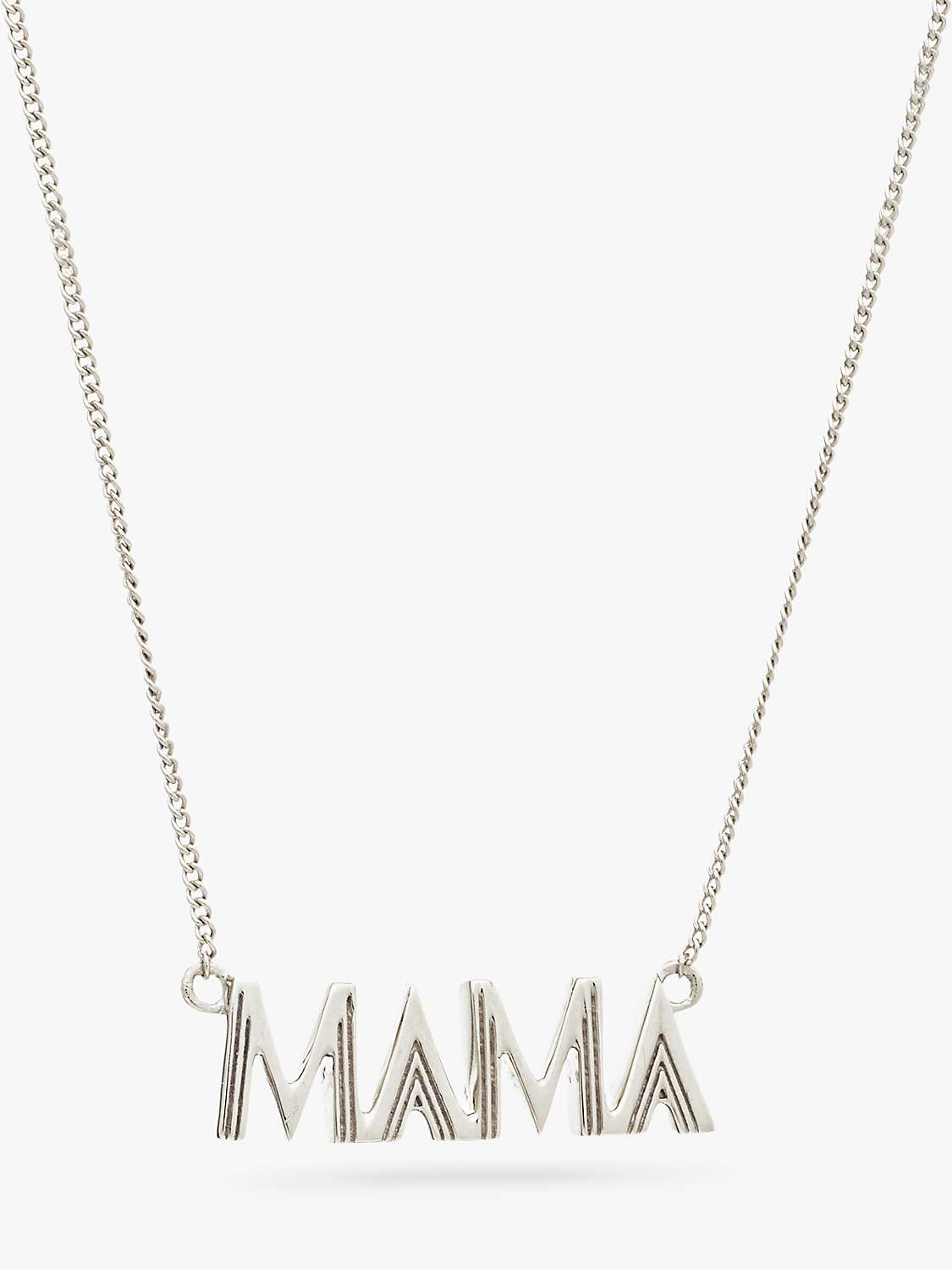 Buy Rachel Jackson London Mama Necklace, Silver Online at johnlewis.com