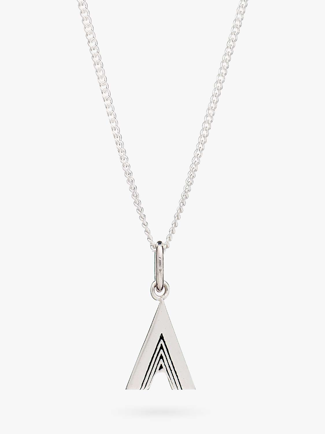 Buy Rachel Jackson London Initial Necklace, Silver Online at johnlewis.com