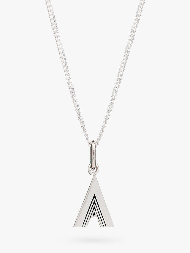 Rachel Jackson London Initial Necklace, Silver, A