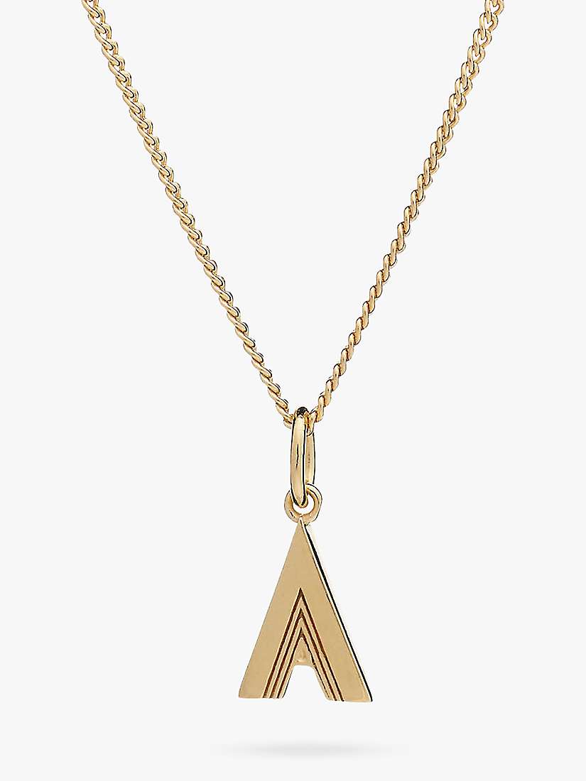 Buy Rachel Jackson London Initial Necklace, Gold Online at johnlewis.com