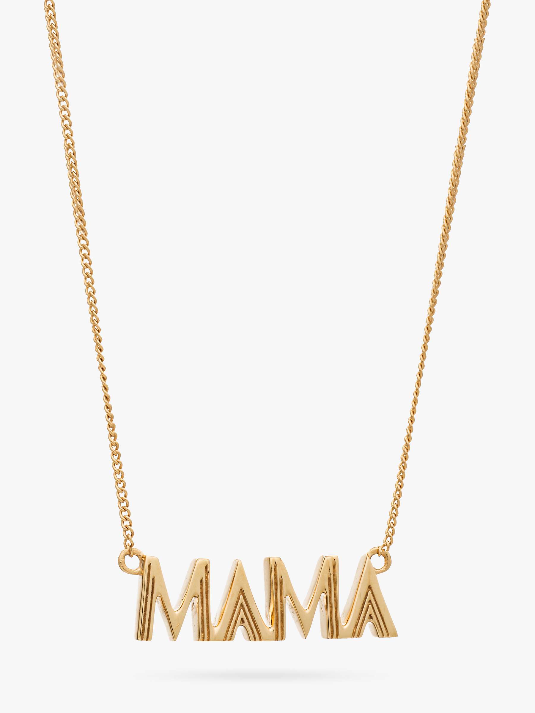 Buy Rachel Jackson London Mama Necklace, Gold Online at johnlewis.com