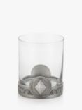 Royal Selangor Ace Diamonds Glass Tumbler, 300ml, Pewter Grey/Clear
