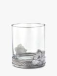 Royal Selangor Daffodil Glass Tumbler, 300ml, Pewter Grey/Clear