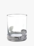 Royal Selangor Thistle Glass Tumbler, 300ml, Pewter Grey/Clear