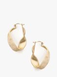 Tutti & Co Praise Textured Twist Hoop Earrings