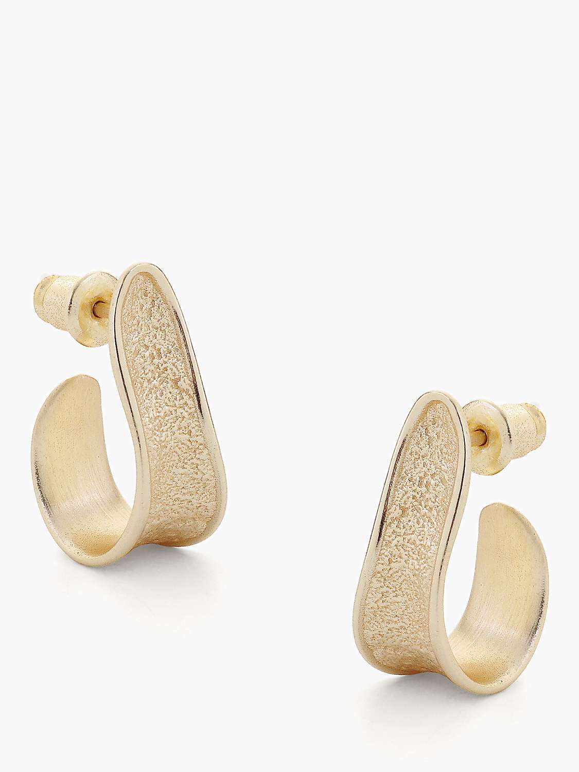 Buy Tutti & Co Bask Textured Asymmetric Half Hoop Earrings Online at johnlewis.com