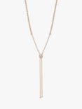 Tutti & Co Twisted Rope Slider Necklace