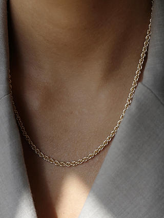 Tutti & Co Twisted Rope Slider Necklace, Gold