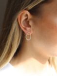 Tutti & Co Seize Textured Drop Earrings