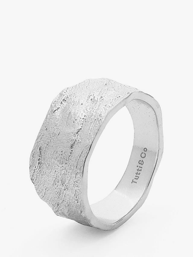 Tutti & Co Voyage Chunky Textured Band Ring, P½