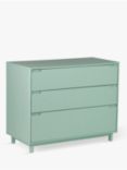 John Lewis ANYDAY Format 3 Drawer Chest, Green Light