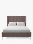 Koti Home Adur Upholstered Bed Frame, Super King Size, Vintage Velvet Heather