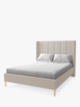 Koti Home Adur Upholstered Bed Frame, Super King Size, Classic Linen Look Beige
