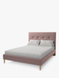 Koti Home Arun Upholstered Bed Frame, Super King Size, Vintage Velvet Heather