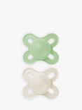 MAM Original Pure Silicone Soother, 0-2 Months, Pack of 2, Green