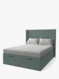 Koti Home Astley Upholstered Ottoman Storage Bed, Double