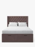 Koti Home Astley Upholstered Ottoman Storage Bed, King Size