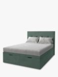 Koti Home Arun Upholstered Ottoman Storage Bed, Double