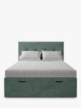 Koti Home Arun Upholstered Ottoman Storage Bed, Double