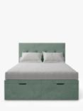 Koti Home Arun Upholstered Ottoman Storage Bed, Double