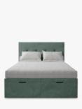 Koti Home Arun Upholstered Ottoman Storage Bed, King Size