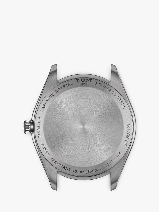 Tissot Men's PR 100 Date Bracelet Strap Watch, Silver/Green T1504101109100