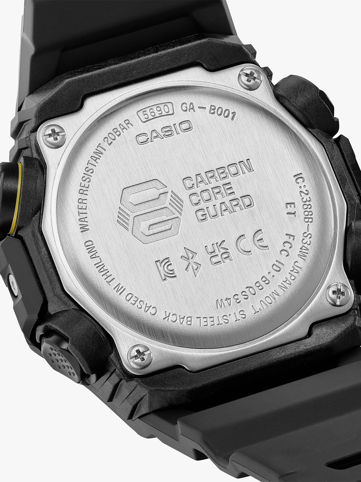 Buy Casio GA-B001CY-1AER Men's G-Shock Combi Resin Strap Watch, Black Online at johnlewis.com