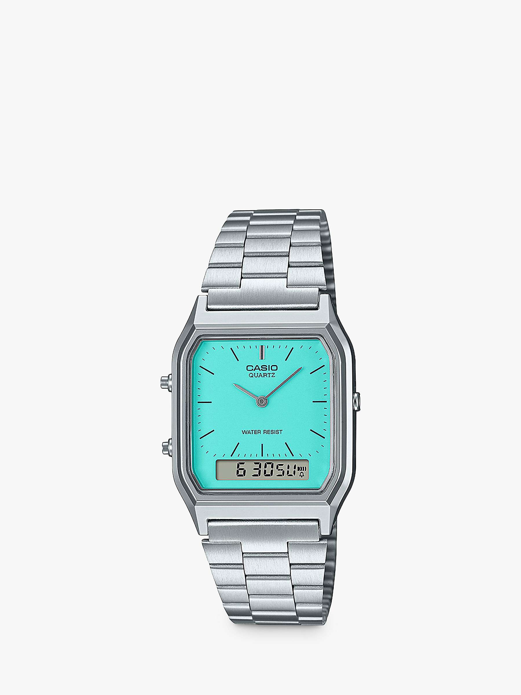 Buy Casio Unisex Vintage Dual Display Bracelet Strap Watch Online at johnlewis.com