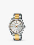 Casio MTP-1302PSG-7AVEF Unisex Analogue Bracelet Strap Watch, Silver/Multi