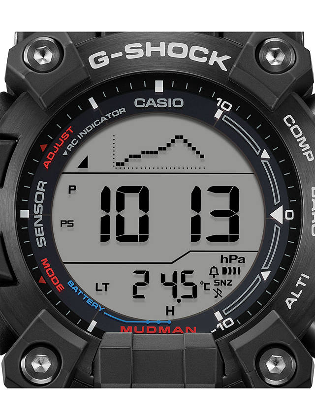 Casio GW-9500TLC-1ER Men's G-Shock Limited Edition Toyota Land Cruiser Mudman Solar Resin Strap Watch, Black