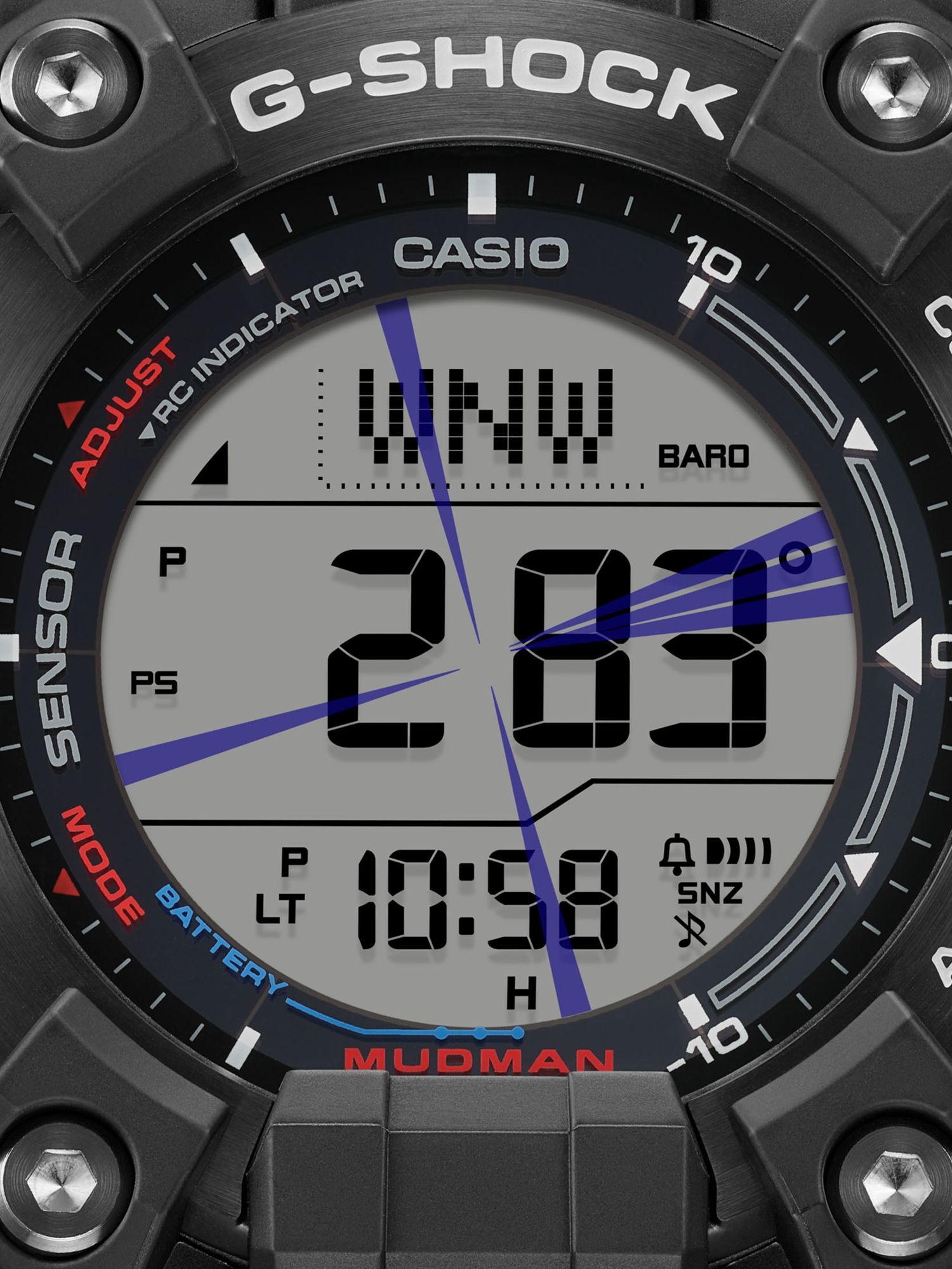 Buy Casio GW-9500TLC-1ER Men's G-Shock Limited Edition Toyota Land Cruiser Mudman Solar Resin Strap Watch, Black Online at johnlewis.com