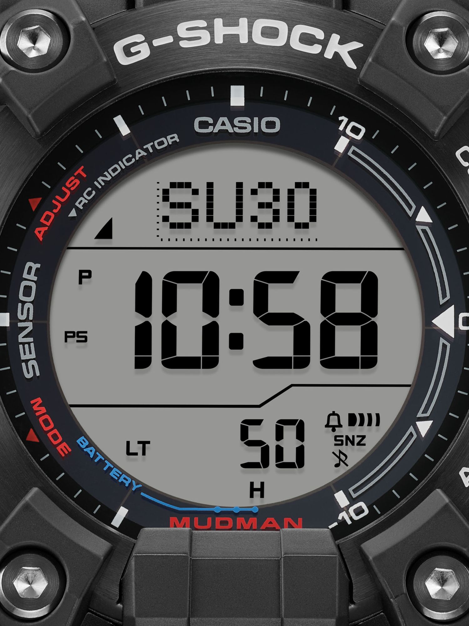 Buy Casio GW-9500TLC-1ER Men's G-Shock Limited Edition Toyota Land Cruiser Mudman Solar Resin Strap Watch, Black Online at johnlewis.com