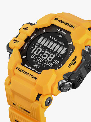 Casio Men's G-SHOCK Rangeman Solar Resin Strap Watch, Yellow GPR-H1000-9ER
