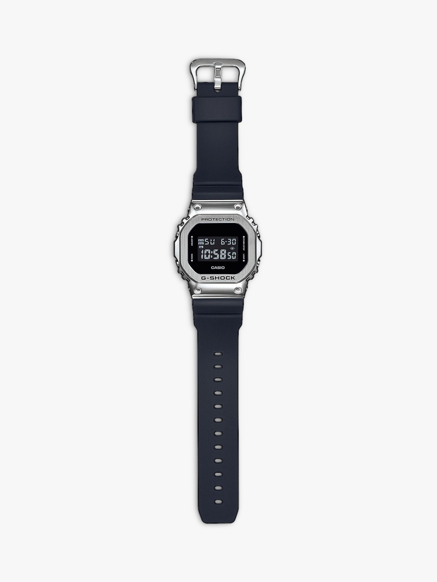 Casio GM-5600U-1ER Men's G-SHOCK Steel Case Digital Resin Strap Watch, Black