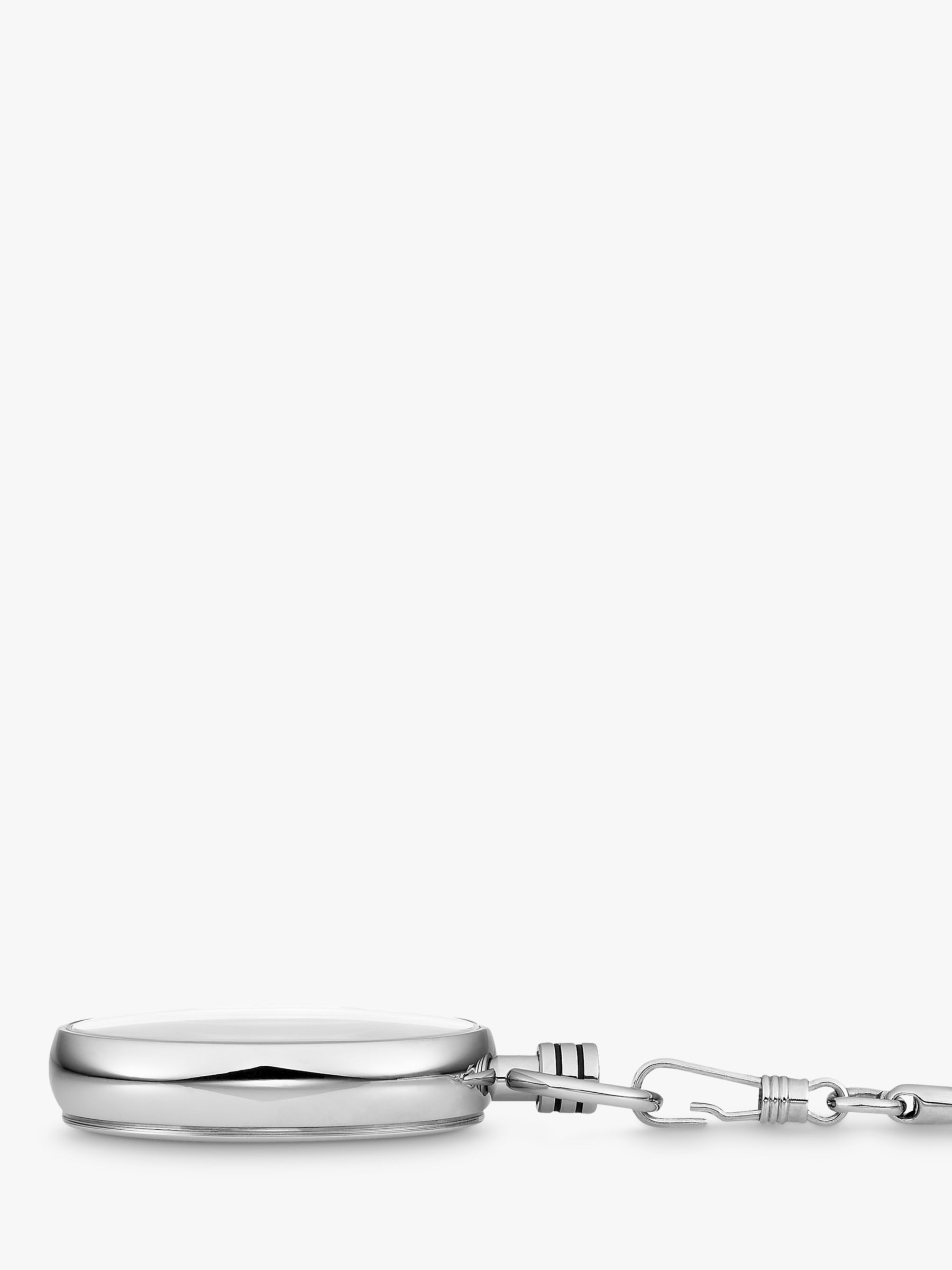 Buy Mondaine A660.30316.11SBB Men's Snake Chain Strap Pocket Watch, Silver/White Online at johnlewis.com