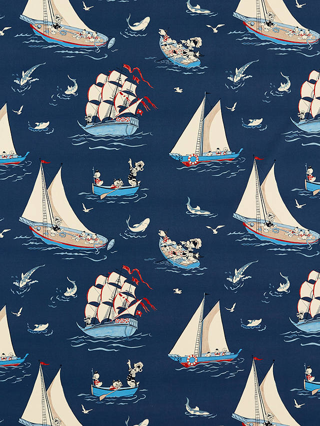 Sanderson Donald Duck Furnishing Fabric, Night Fishing
