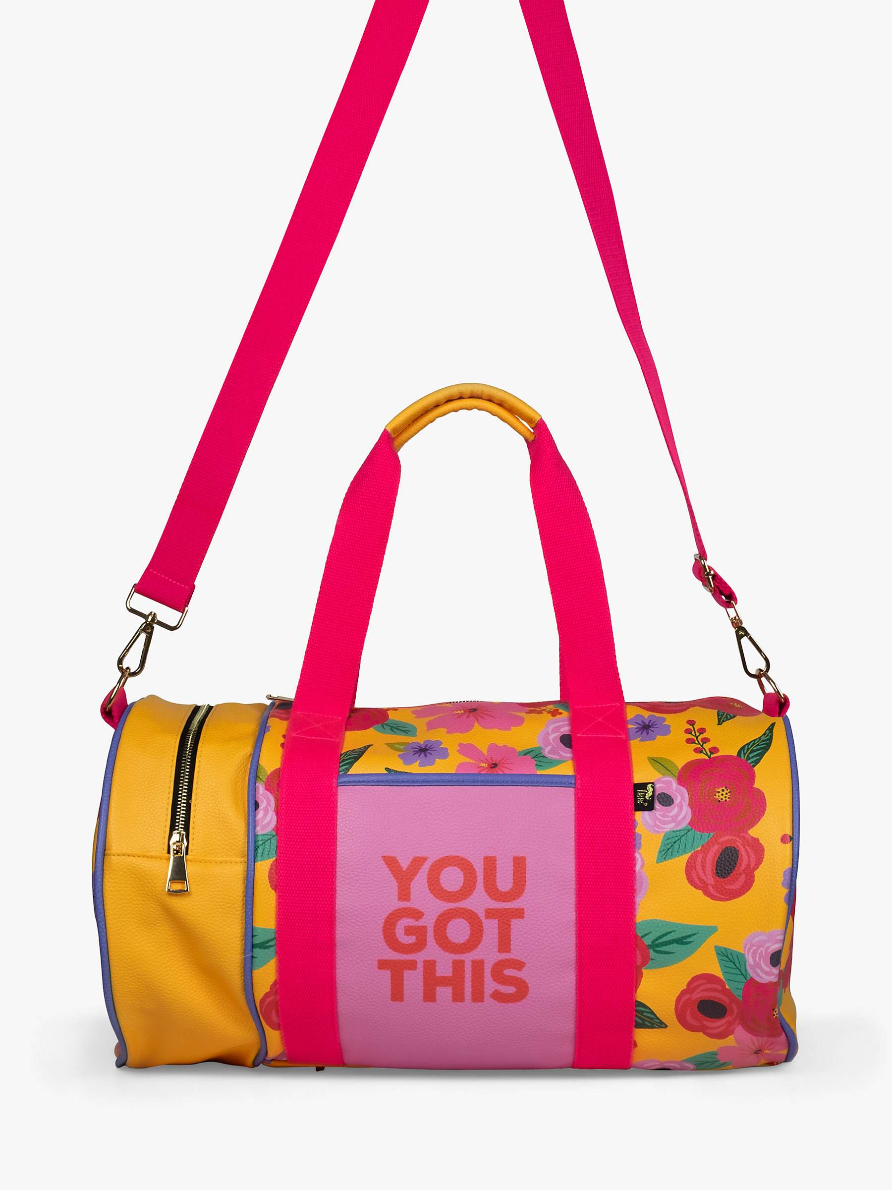 Buy Tache Crafts Floral You Got This Barrel Gym Bag, Multi Online at johnlewis.com
