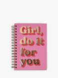 Tache Crafts A5 Girl Do It For You Notebook, Pink