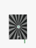Tinc Hugga Padded A5 Notebook, Black/Green